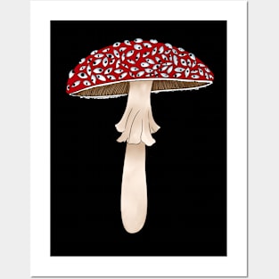 Toadstool With Eyes Posters and Art